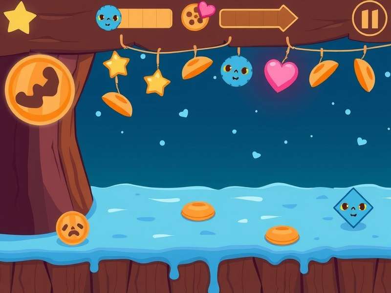 A person clicking on a computer screen with cookie imagery