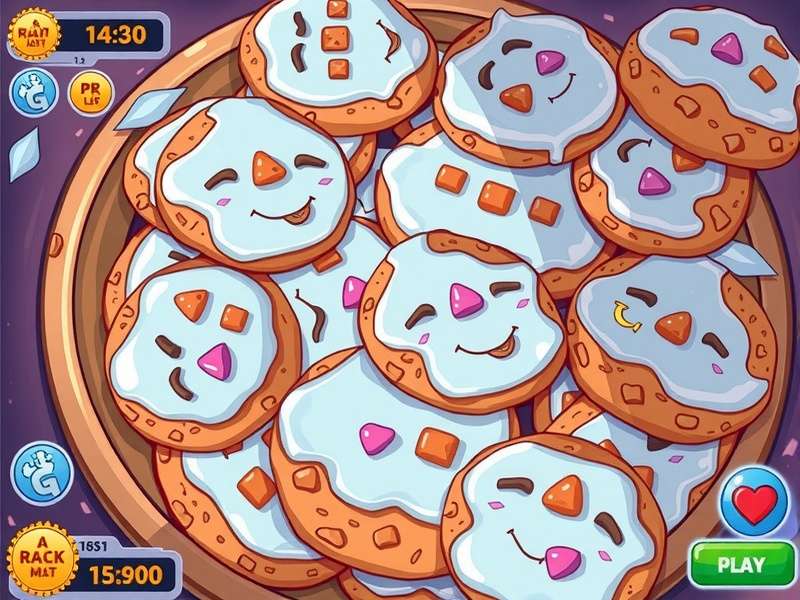 Cookie Clicker gameplay interface showing golden cookies and buildings