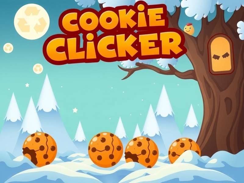 Screenshot of Cookie Clicker game interface on Cool Maths Games website showing golden cookie and numerous buildings