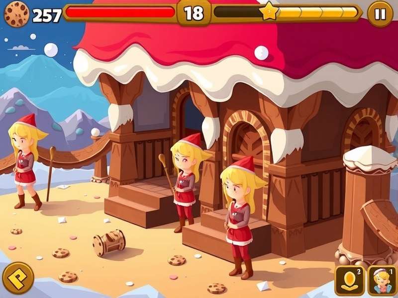 Artistic depiction of Cookie Clicker's universe showing cookies, the Grandmatriarchs, and the Cookieverse