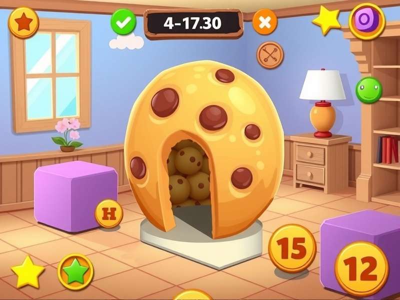 Screenshot of Cookie Clicker game on Cool Math Games website showing cookie counter and buildings