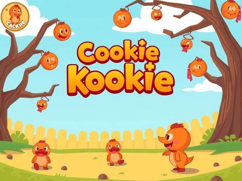 A close-up of a golden chocolate chip cookie with a cursor hovering over it