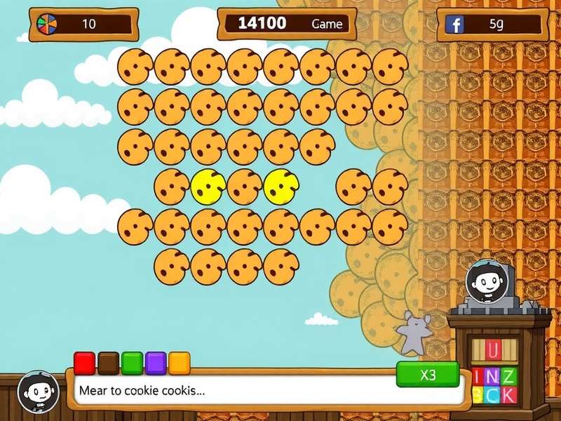 Cookie Clicker Game Interface on Computer Screen
