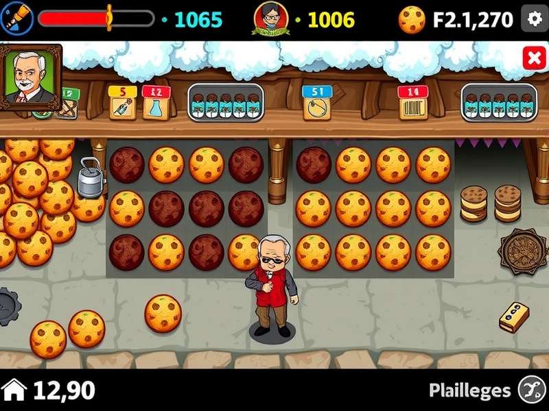 Screenshot of a heavily modded Cookie Clicker interface showing advanced statistics and custom upgrades