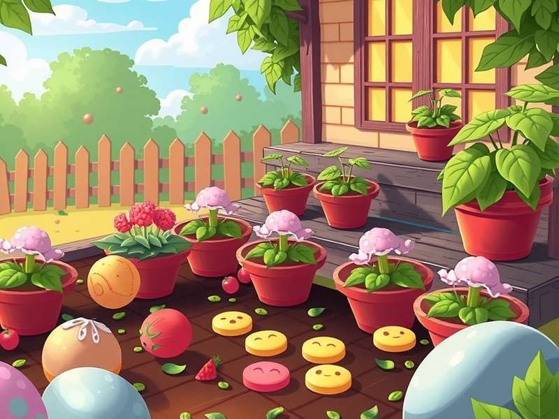 Garden Cookie Clicker gameplay screenshot showing cookie plants and upgrades