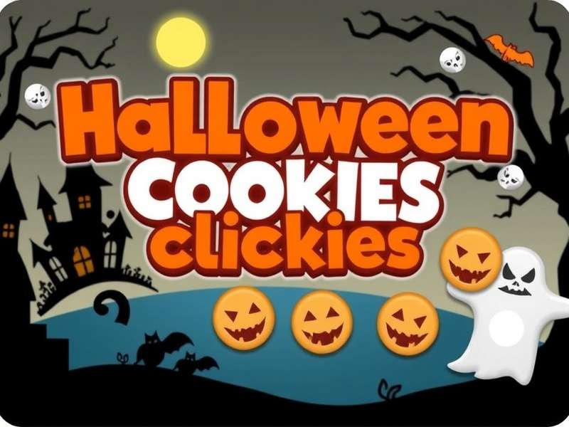 Collection of all Halloween-themed Spooky Cookies in Cookie Clicker with pumpkins and ghosts