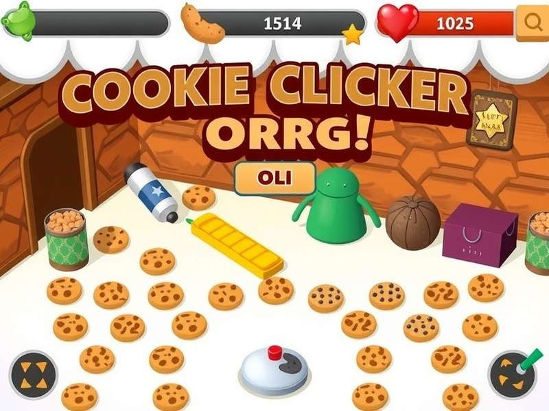 A beautifully arranged stack of freshly baked chocolate chip cookies on a wooden board, representing the heart of Cookie Clicker gameplay