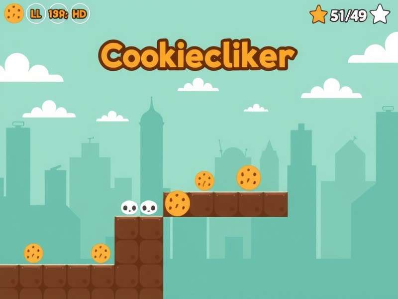 A warm stack of freshly baked chocolate chip cookies on a wooden table, representing the core of Cookie Clicker gameplay