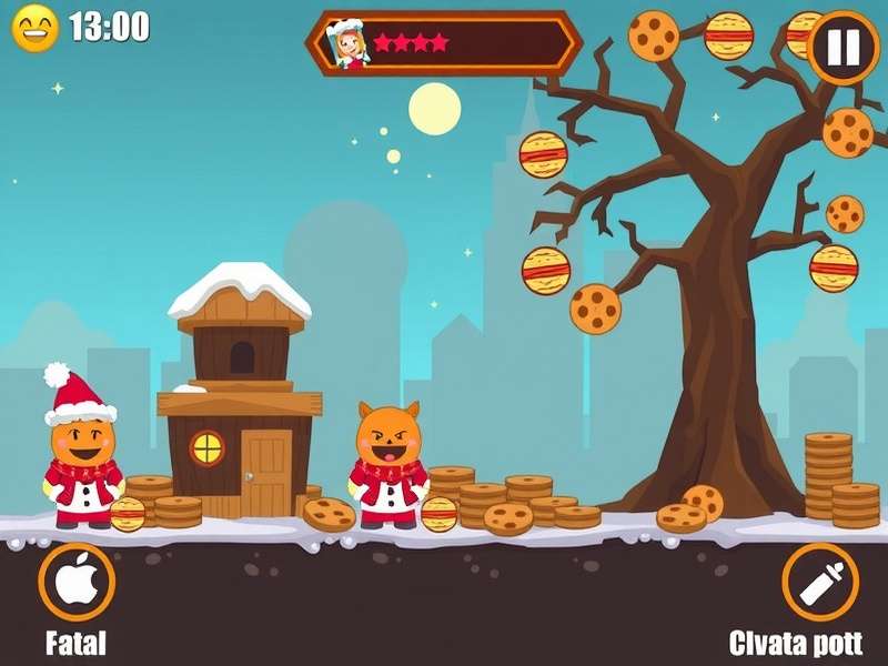 Cookie Clicker game banner featuring a giant cookie and British tea theme