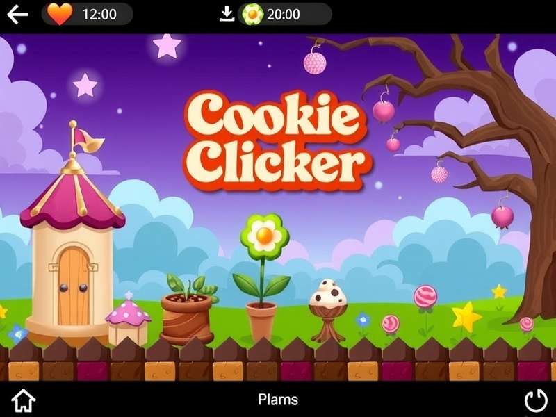 Cookie Clicker Garden overview showing a lush plot with various plants and rare mutations