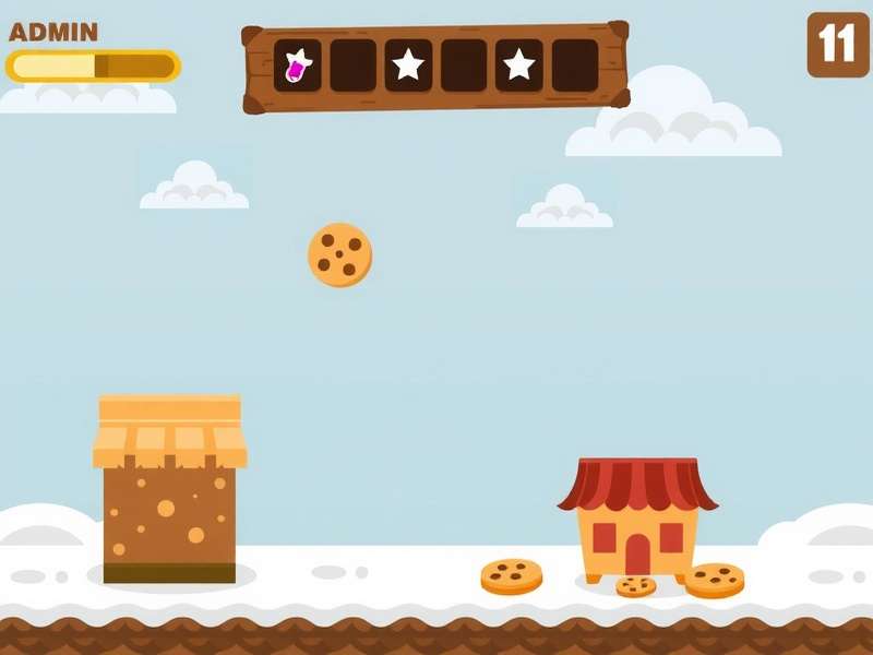 Cookie Clicker Admin dashboard showing bakery statistics, CPS metrics, and upgrade tree