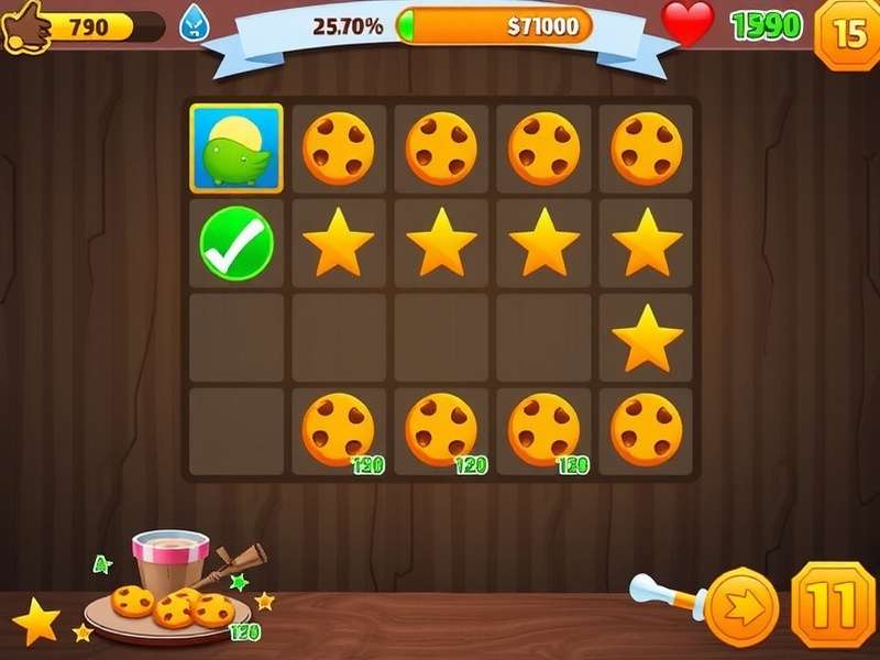 Cookie Clicker upgrades showcase with golden cookies and tier icons