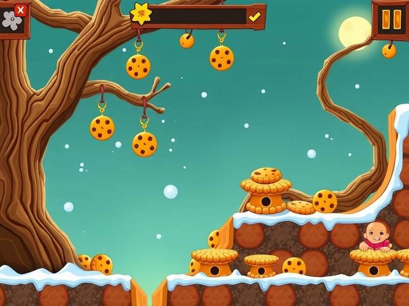 Cookie Clicker golden cookie with a happy face, representing the game's iconic cookie