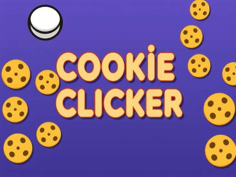 Cool Math Games Cookie Clicker – banner showing a giant golden cookie with warm bakery background